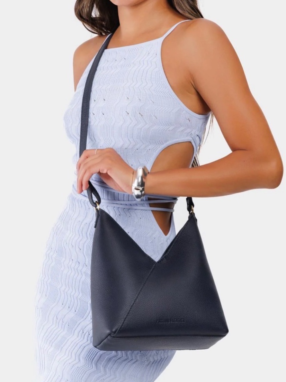 Portland Leather Naomi Night Owl Shoulder Crossbody Bag Small - Picture 3 of 12